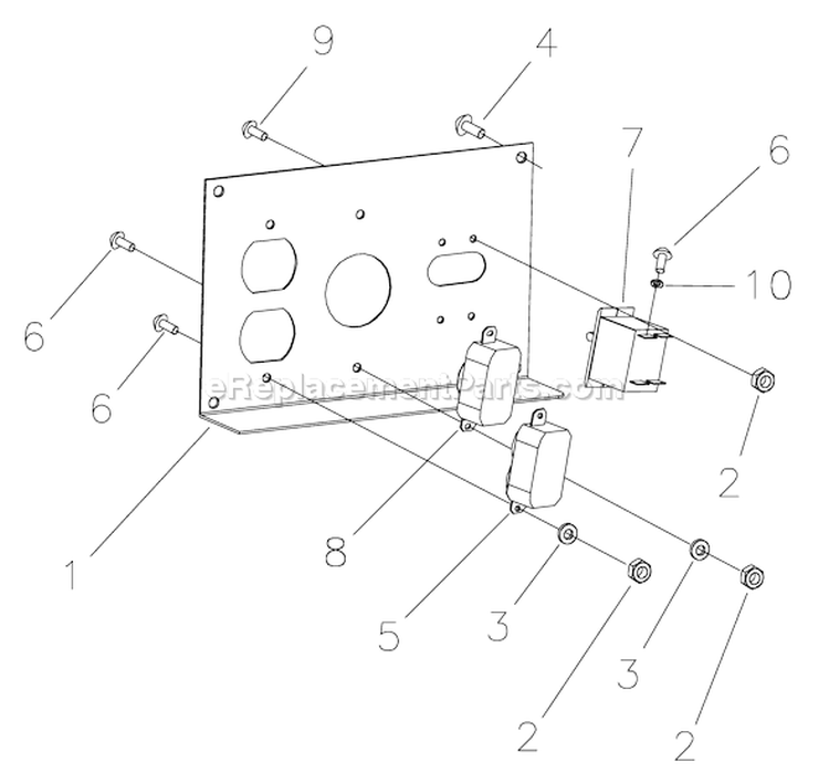 Page A Diagram and Parts List for 030372-0  Briggs and Stratton Generator